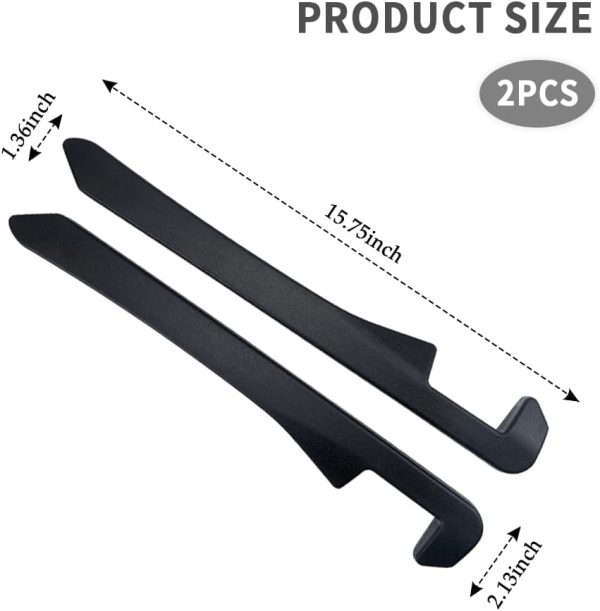 2PCS Car Seat Gap Filler,Flexible Seat Gap Organizer Between Seats for Tightly Filling Seat Gaps,Universal Car Side Seat Gap Filler Interior Car Accessories for Women & Men (Black) - Image 2