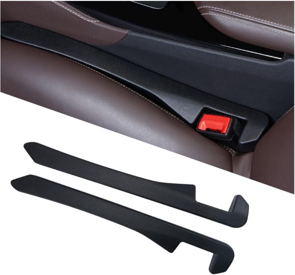 2PCS Car Seat Gap Filler,Flexible Car Gap Filler Avoids Phones Keys Purses from Falling Provides Gap Filler for Car,Universal Car Blocker Between Seats Car Accessories Interior