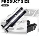 2PCS New Car Seat Gap Filler with 2 Storage Areas,Stylish Car Seat Gap Storage for Stabilizing Phone,Keys Wallet,Universal Car Seat Gap Filler Organizer Interior Accessories (Carbon Black)