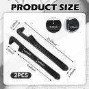 2PCS Car Seat Gap Filler Organizer,3 in 1 Car Seat Side Gap Filler with Hook for Avoiding Dropped Items,Universal No Drop Seats Guard for Filling Gaps 1.37-1.49 Inch Wide