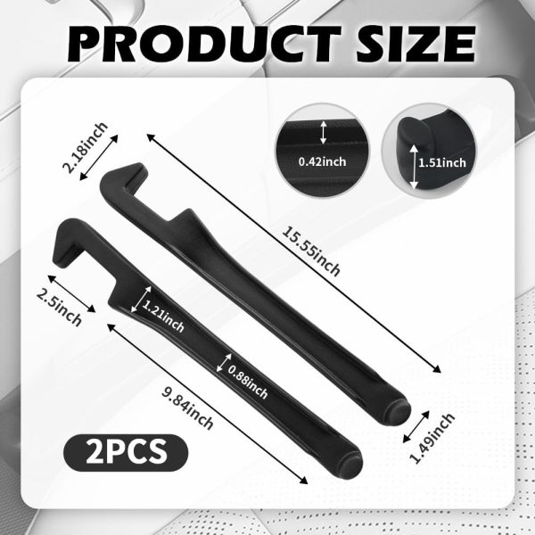 2PCS Car Seat Gap Filler Organizer,3 in 1 Car Seat Side Gap Filler with Hook for Avoiding Dropped Items,Universal No Drop Seats Guard for Filling Gaps 1.37-1.49 Inch Wide - Image 2