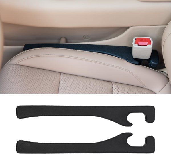 2 Pack Car Seat Gap Filler, Universal Fit Car Seat Gap Plug to Fill The Gap Between Seat and Console, Relleno para Huecos en Asientos de Coche Prevent Items from Falling Between