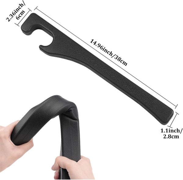 2 Pack Car Seat Gap Filler, Universal Fit Car Seat Gap Plug to Fill The Gap Between Seat and Console, Car  Truck Accessories Interior Fit Organizer Stop Cellphone Wallet Keys Coins from Dropping - Image 2