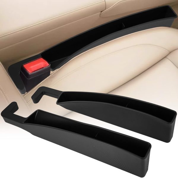 Car Seat Seam Fillers 2 Pack,Car Seat Gap Filler Organizer,Auto Side Seat Gap Storage Box,Car Seat Accessories,Preventing Items from falling,Universal Fit for Most Cars