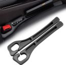 No Drop Seat Guard,Car Seat Gap Filler,Drop seat Gap fillers Between Seat and Console Stop Things from Dropping (Black)