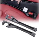 No Drop Seat Guard, Car Seat Gap Filler, Car Seat Gap Organizer, Car Seat Crevice Blocker Stop Things from Dropping, Compatible with All Cars (Black /1 Pair)