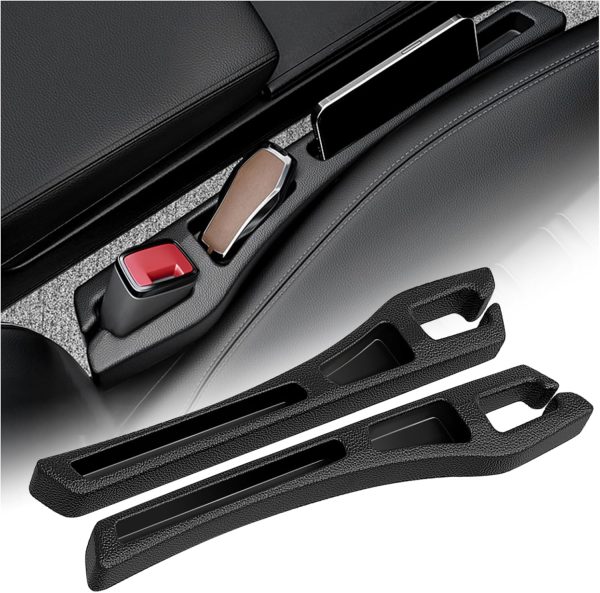 2PCS Car Seat Gap Filler Organizer,Multifunctional Car Gap Filler Organizer Storages Phone Key Avoids Things Falling,Universal Car Blocker Between Seats Car Organizer Car Accessories