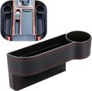 Car Seat Gap Filler Organizer Between Front seat car Organizer and Storage Box, Auto Premium PU Leather Console with Cup Holder, Car Pocket for Interior Essentials (for Passenger Side)