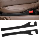 2 Pack Car Seat Gap Filler, Fit PU Leather, No More Lost Items, Prevents Drops & Clutter–Universal Fit Seat Gap Plug for Cars, s & Trucks – Sleek Design, Easy Install (Black)