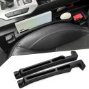 Car Seat Gap Filler - Seat Side Gap Filler with Organizer & Hook Prevent Items from Falling Universal Fit Car  Truck, Pack of 2 Black