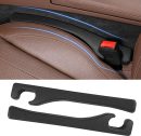 Car Seat Gap Filler 2 Pack,Universal Fit Car Seat Gap Stopper to Fill The Gap Between Seat and Console,Car Accessories Interior Prevent Stop Cellphone Wallet Keys Coins and Card from Dropping (Black)