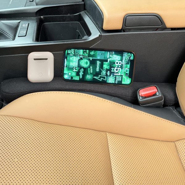 Car Seat Gap Filler Universal for Car  Truck Accessories Seat Gap Blocker Fit Organizer Fill The Gap Between Seat and Console Stop Things from Dropping Pack of 2 Black - Image 2