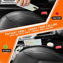 Car Seat Gap Filler - Seat Side Gap Filler with Organizer & Hook Prevent Items from Falling Universal Fit Car  Truck, Pack of 2 Black