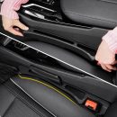 Car Seat Gap Filler Set of 2,Suitable for Cars, s and Trucks to Fill the Gap Between Seats and Consoles, Preventing Items from Falling and Driving Safety, Black